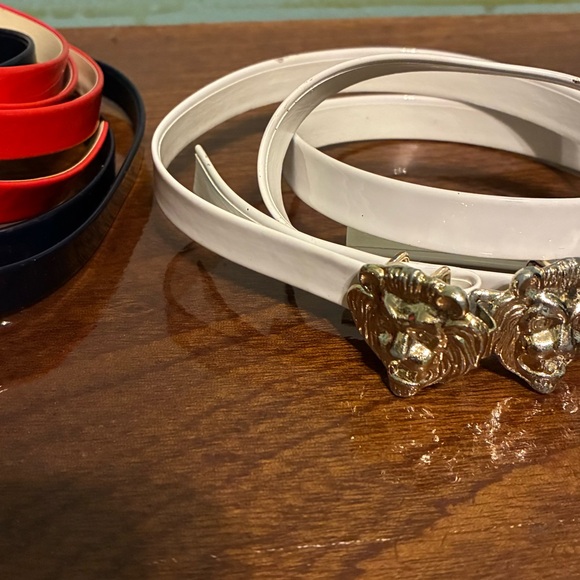 Elegant Vintage Gold Stretch Lion Head Women's Belt 1970’s and pleather belts - Picture 9 of 11